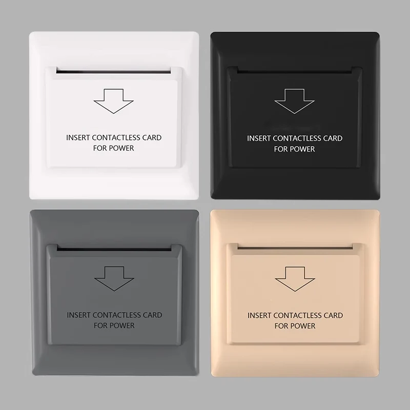 EU Type 125khz/ 13.56mhz Frequency Power Saving Switch Hotel Card Holder 110/220V 40A Switch Smart Energy Saver