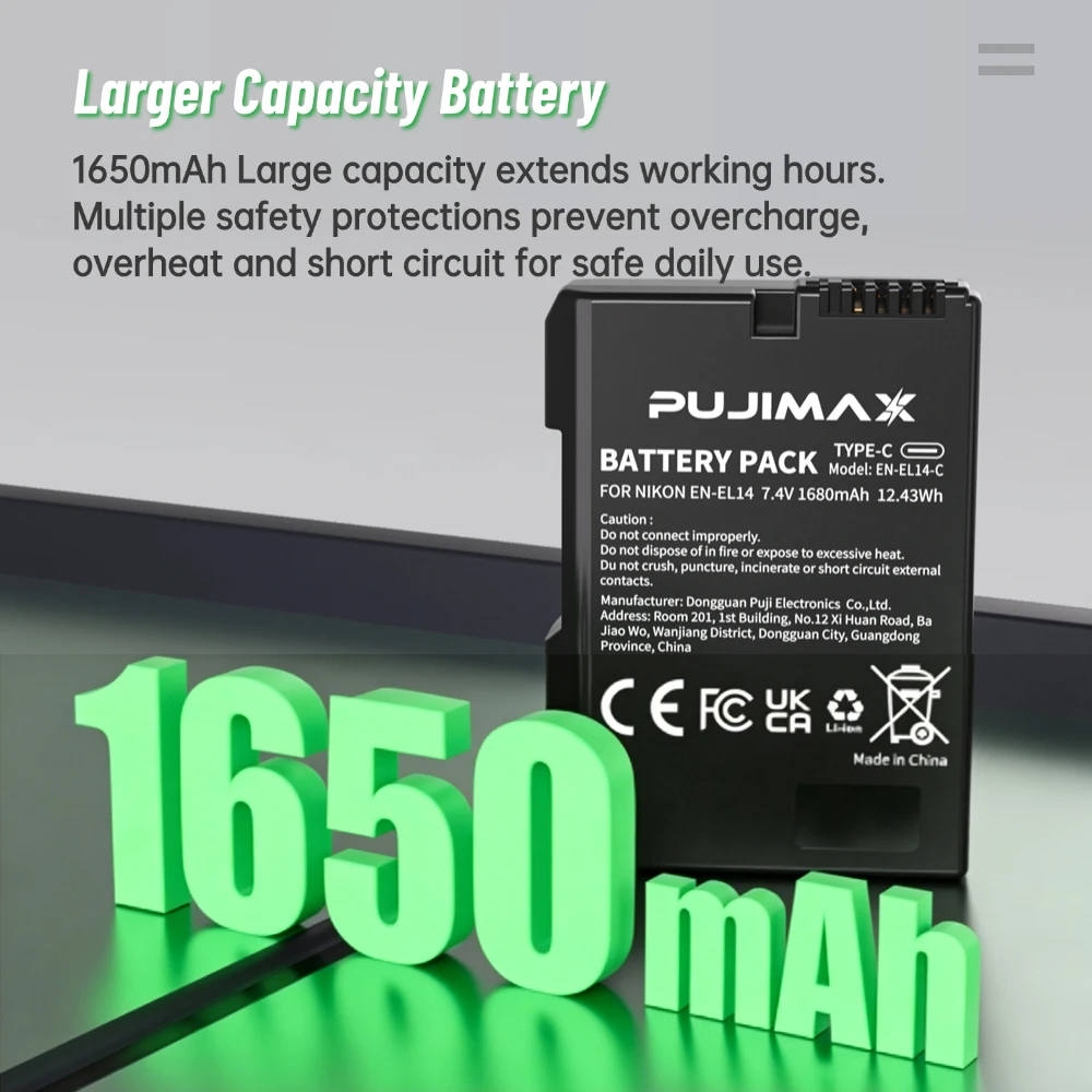 Baterai PUJIMAX 1650mAh EN-EL1 - Nikon Camera D3500 ulasan dan harga