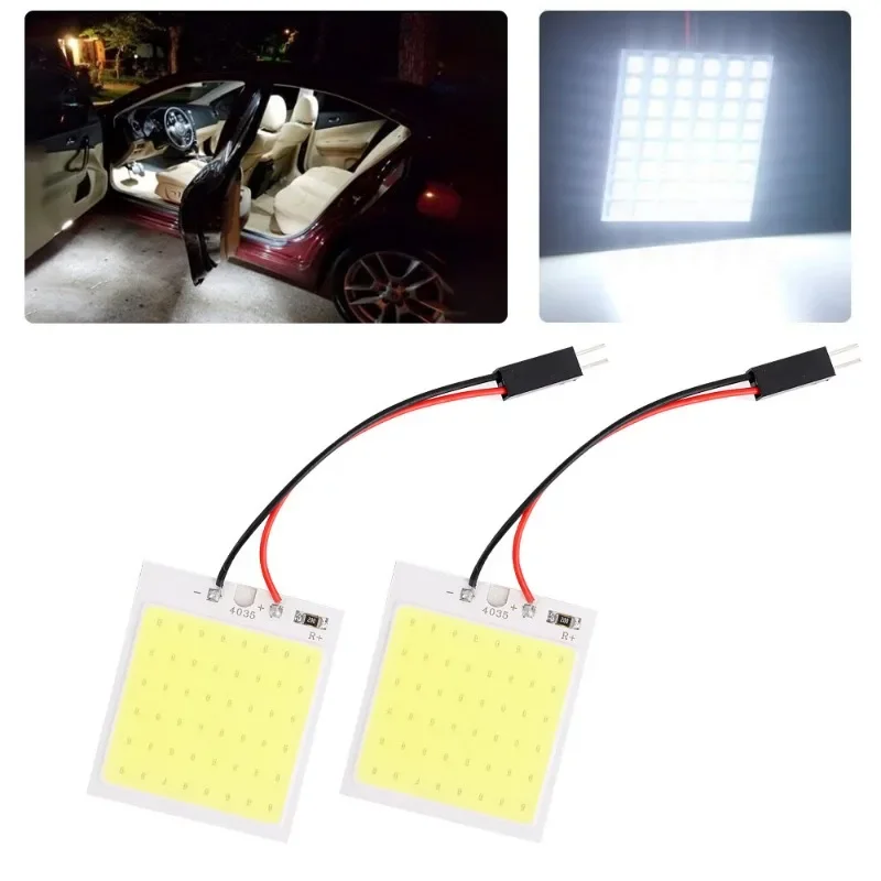 

10/1 PCS 48 SMD T10 4W 12V COB Car Interior Panel LED Lights White Lamp Bulb Car Dome Reading Trunk Lmaps