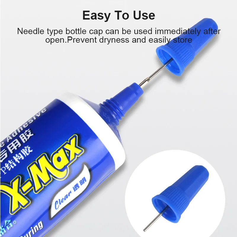 MECHANIC X-MAX Rapid Curing PP Structural Adhesive for Mobile Phone Repair Middle Frame Back Cover Repair Bonding Glue