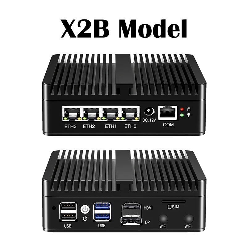 Topton Intel N150 Firewall Mini PC J6412 J5005 6305 4x2.5G i226