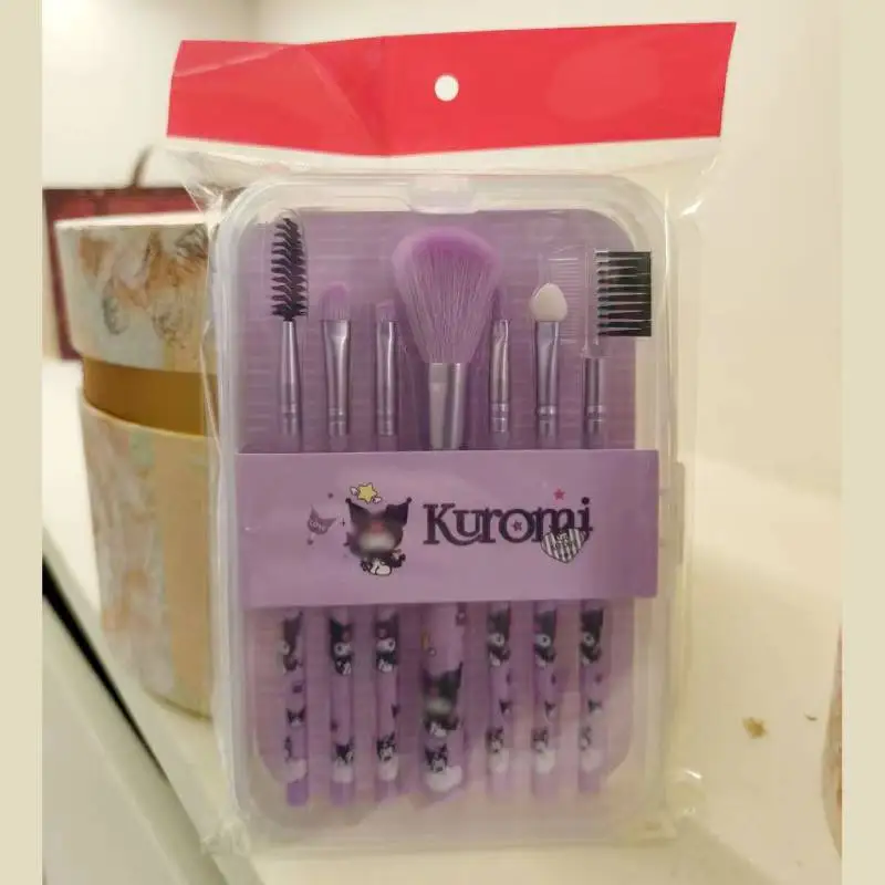 مجموعة فرش مستحضرات التجميل من كورومي، فرشاة جديدة لطيفة ومبتكرة بنمط كرتوني حلوة وبسيطة ومتعددة الوظائف #3