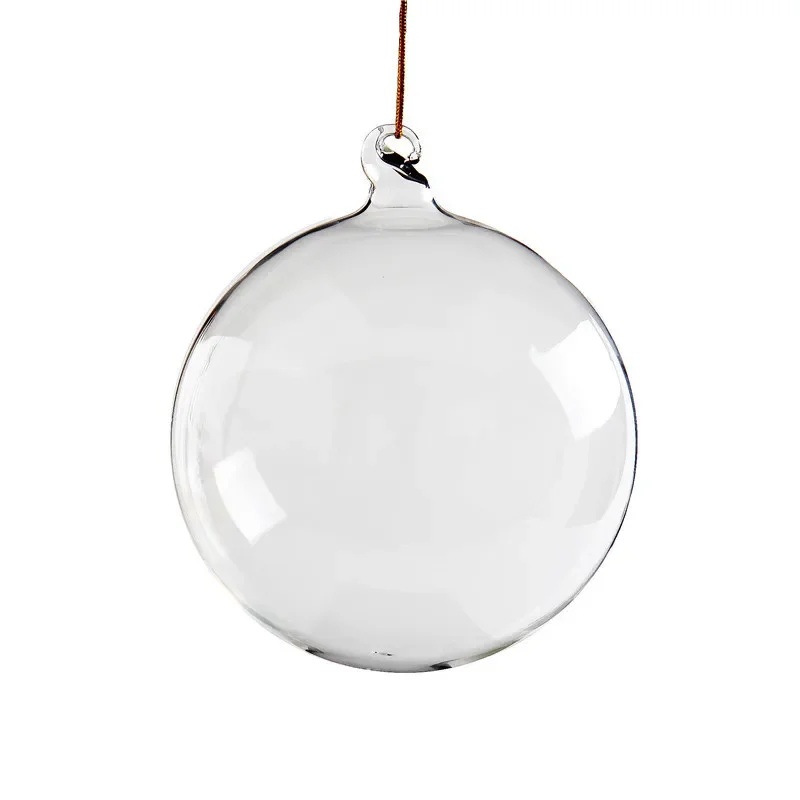 Transparent Glass Ring Ball Glass Christmas Ball Christmas Ball Christmas Tree Pendant Ring Party Decoration