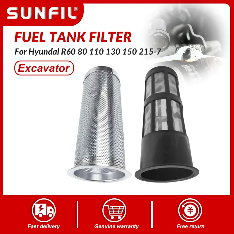 

Excavator Accessories For Hyundai R60 80 110 130 150 215-7 Excavator Fuel tank strainer fuel tank filter