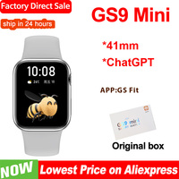 NEW GS9 Mini ChatGPT Smart Watch Women 41MM 1.77 inch  Bluetooth Call Voice Assistant IP67 Waterproof Sport Lady Smartwatch