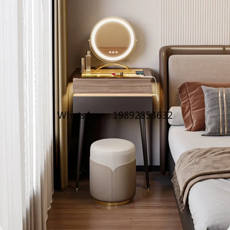JZ-8  Minimalist Dresser Small Bedroom Makeup Table 50cm Ultra-narrow Mini with Makeup Mirror