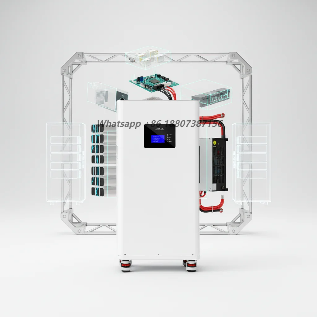 Smart Home Energy Storage Split Lithium Battery Floor LiFePO4 48V 10-20kW Hybrid Grid System 10kWh IP65 Protection Class CAN