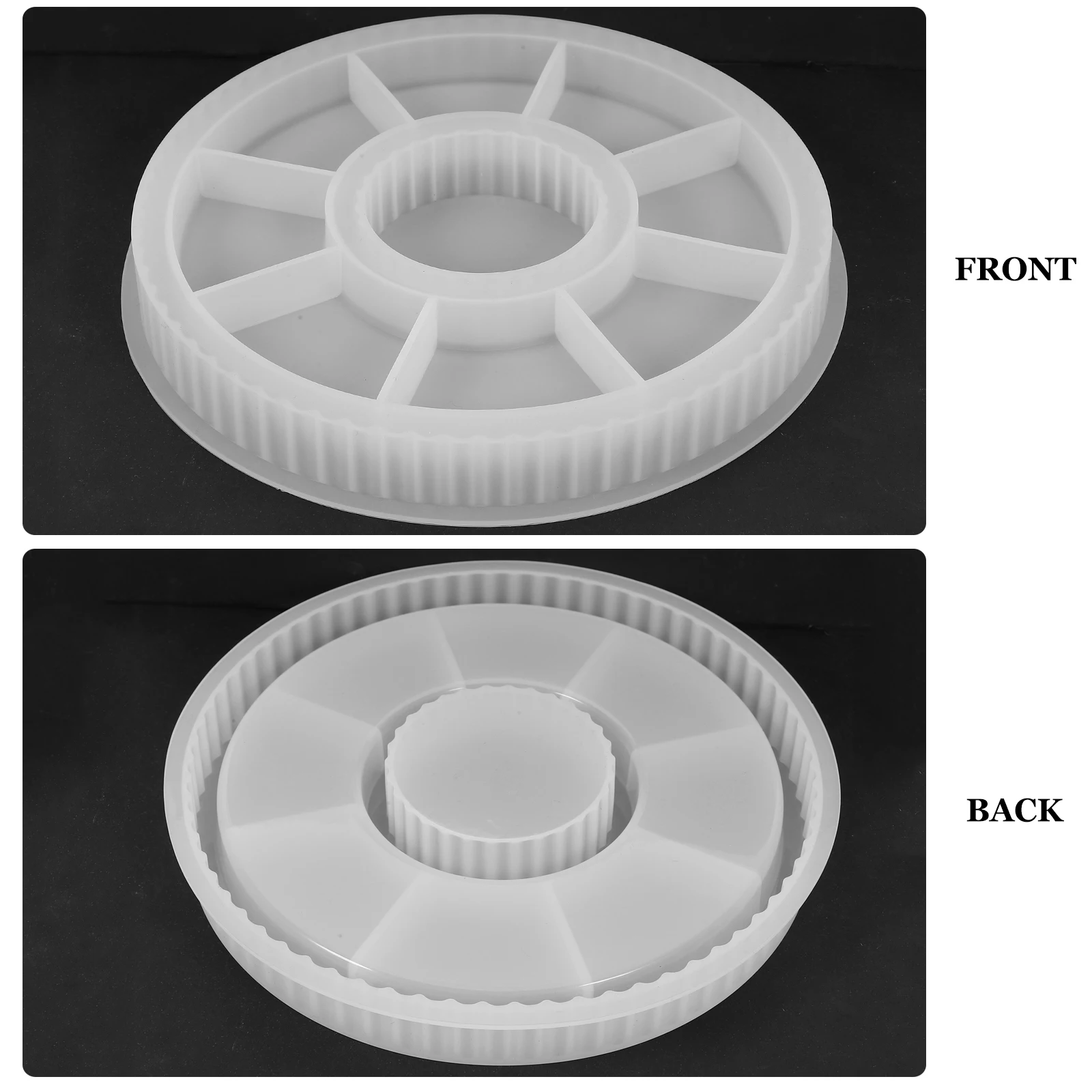 

Silicone Jewelry Tray Mold Epoxy Resin Lightweight Compact Wear Resistant Diy Crafts Decorative Tableware Home Banquet Gift