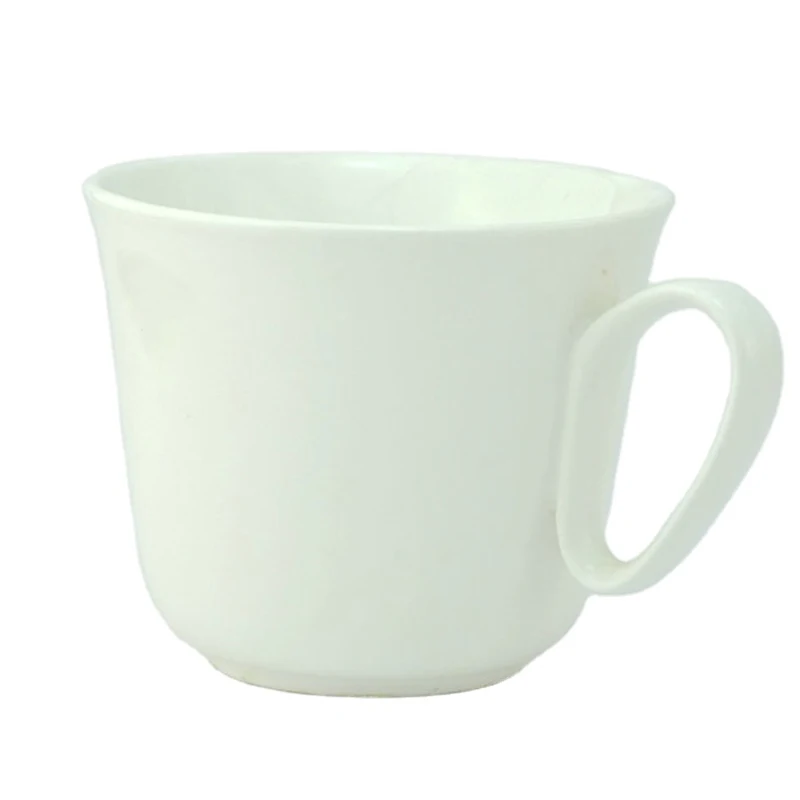 Wholesale 225 ml Cheap Plain White Color Porcelain Coffee Cups Cheap Coffee Mug Ceramic