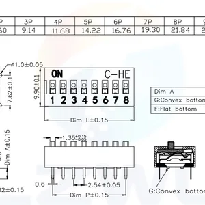 تبديل التباعد باللونين الأحمر والأزرق ، رمز الاتصال ، التبديل السريع ، 1 ، 2 ، 3 ، 4 ، 5 ، 6 ، 7 ، 8 ، 9 ، 10 ، 12 دبوس ، 2.54 مم ، 10 قطع أفضل 12 مبيعات تحويل iPhone 6 إلى 8 - No11