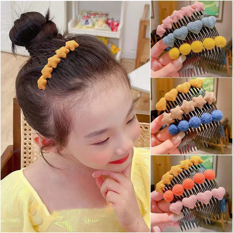 Cute Kawaii Girls Hair Clips Comb Costume Scrunchie Cartoon Bangs Headwear Headband Clothes for Baby Children Kids Accessories