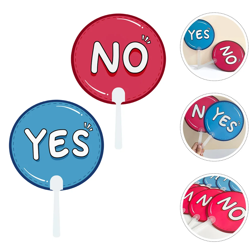 

10pcs Plastic Yes No Paddles Classroom Response Boards True False Voting Student Feedback Tools Teaching Aids Interactive