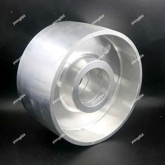 Sand Belt Sander All Aluminum Wheel, Driving Driven Tension Adjusting Rubber Contact Wheel