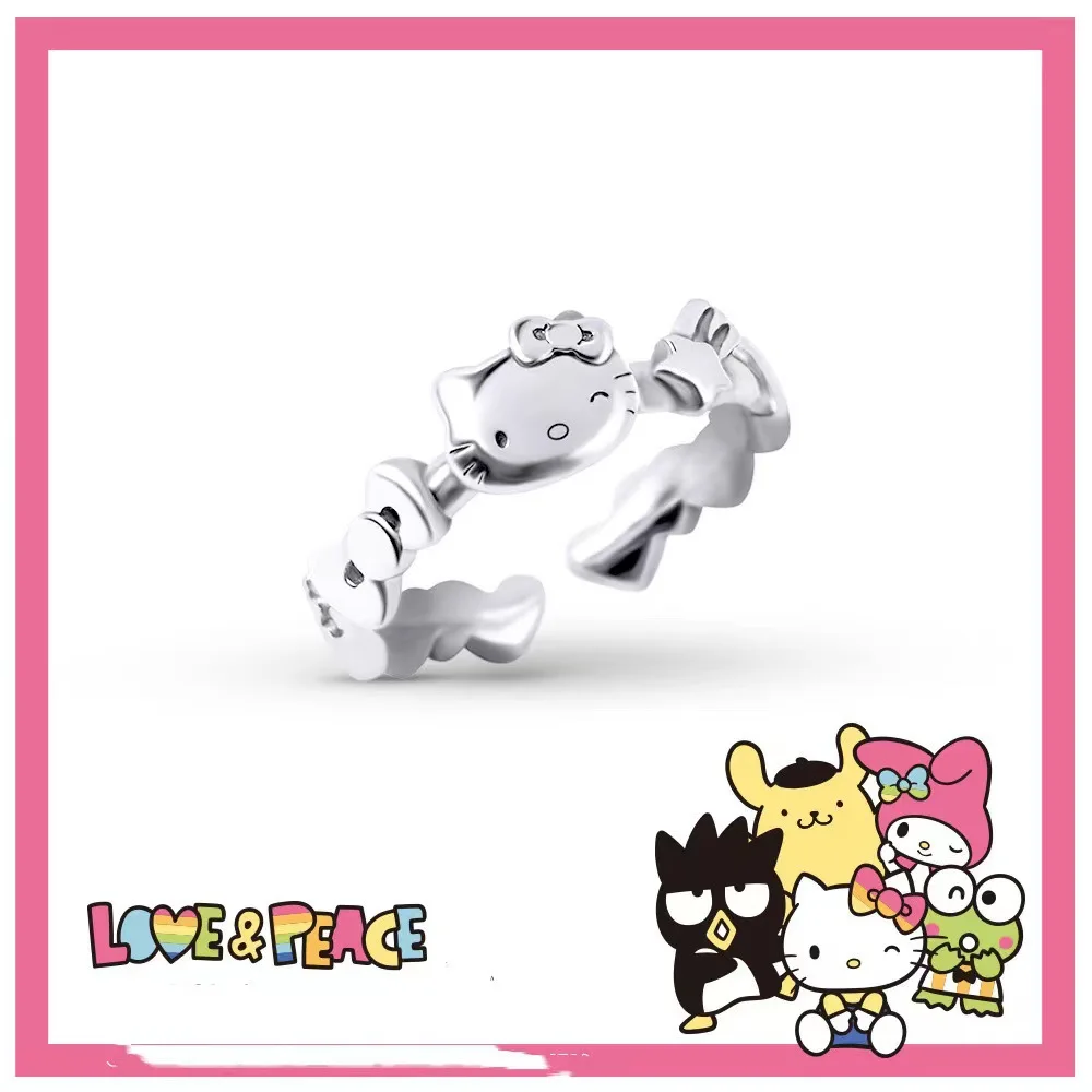 Sanrio SANRIO-Love&ampPeace Hello Kitty HELLOKITTY ring open ring