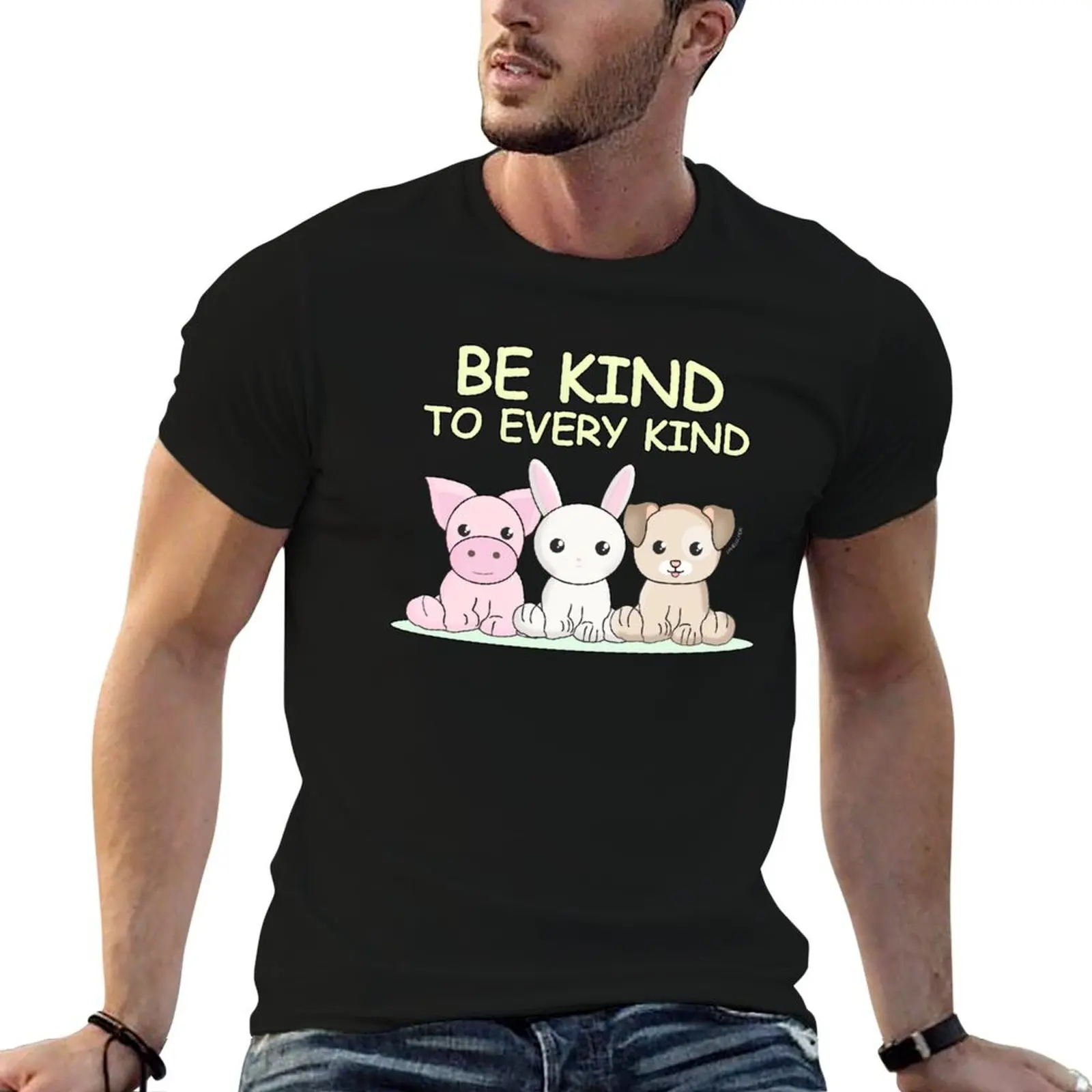 be kind to every kind T-Shirt Daily Wear Plain Short Sleeve Shirt