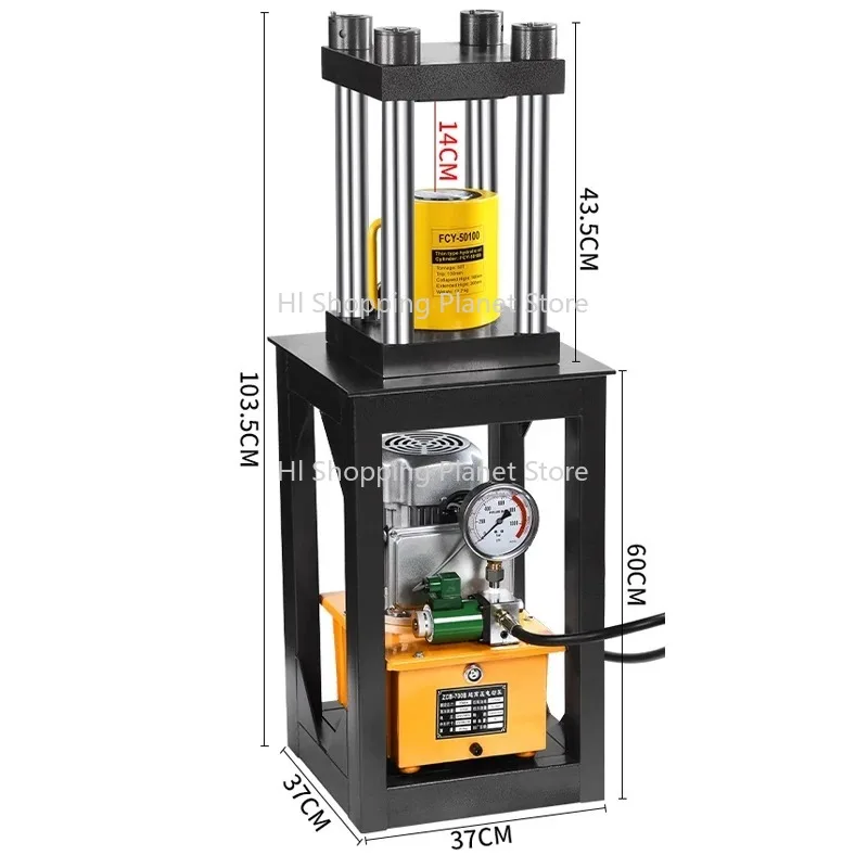 

Thickened 100-ton electric hydraulic press Gold and silver bracelet molding machine Mold clamping hydraulic press
