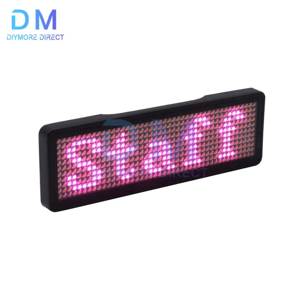 บลูทูธ LED ชื่อ Badge DIY ข้อความหลายภาษา Mini LED: รูปแบบสำหรับ Party การประชุม