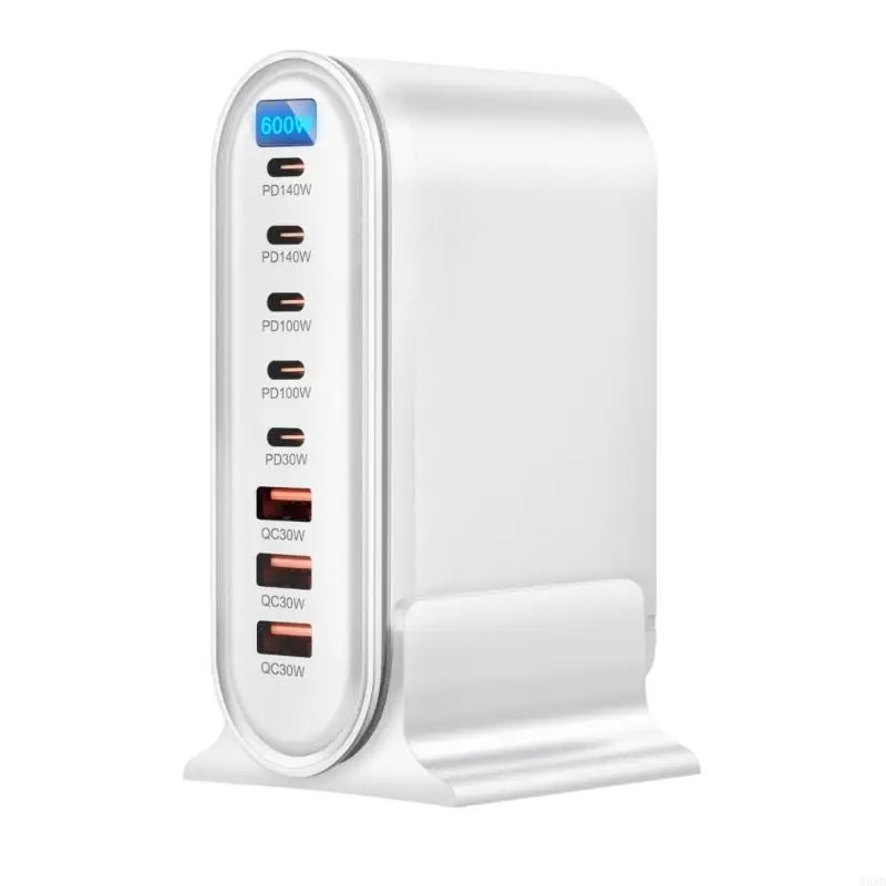 8-Port Charging Station Laptop Adapter Fast Charging Hub For Laptop Phones Y3ND