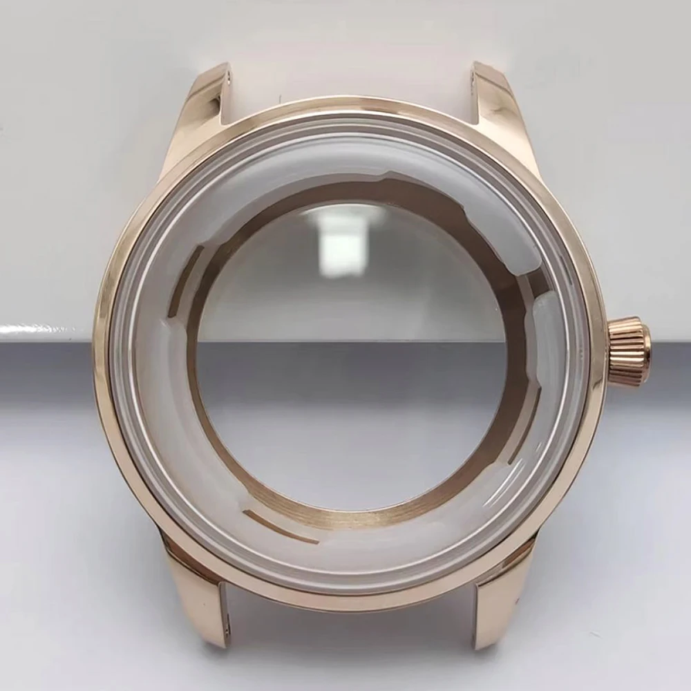 40mm Watch Case NH35 NH36 Silver Rose Gold Cocktail Style Dress Case Display Caseback Mod Parts