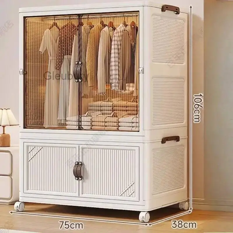 Organizador de Armario, Divisiones Modulares, Almacenamiento Simple, Armario Minimalista Nórdico, Moderno y Armable, Muebles para el Hogar