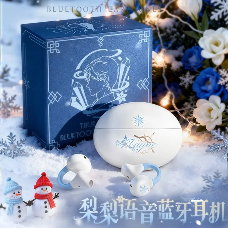 Anime Game Love and Deepspace Cosplay Zayne Ear Clip Wireless Bluetooth Earphones Earrings Headphone