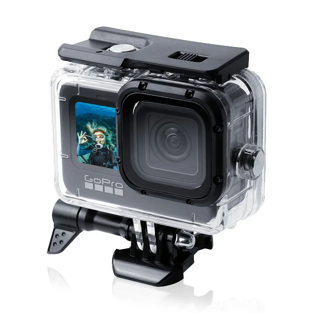 

Touchable Waterproof Case for GoPro Hero 12 11 10 9 Protective 60M Underwater Diving Housing Shell Action Camera Accessories