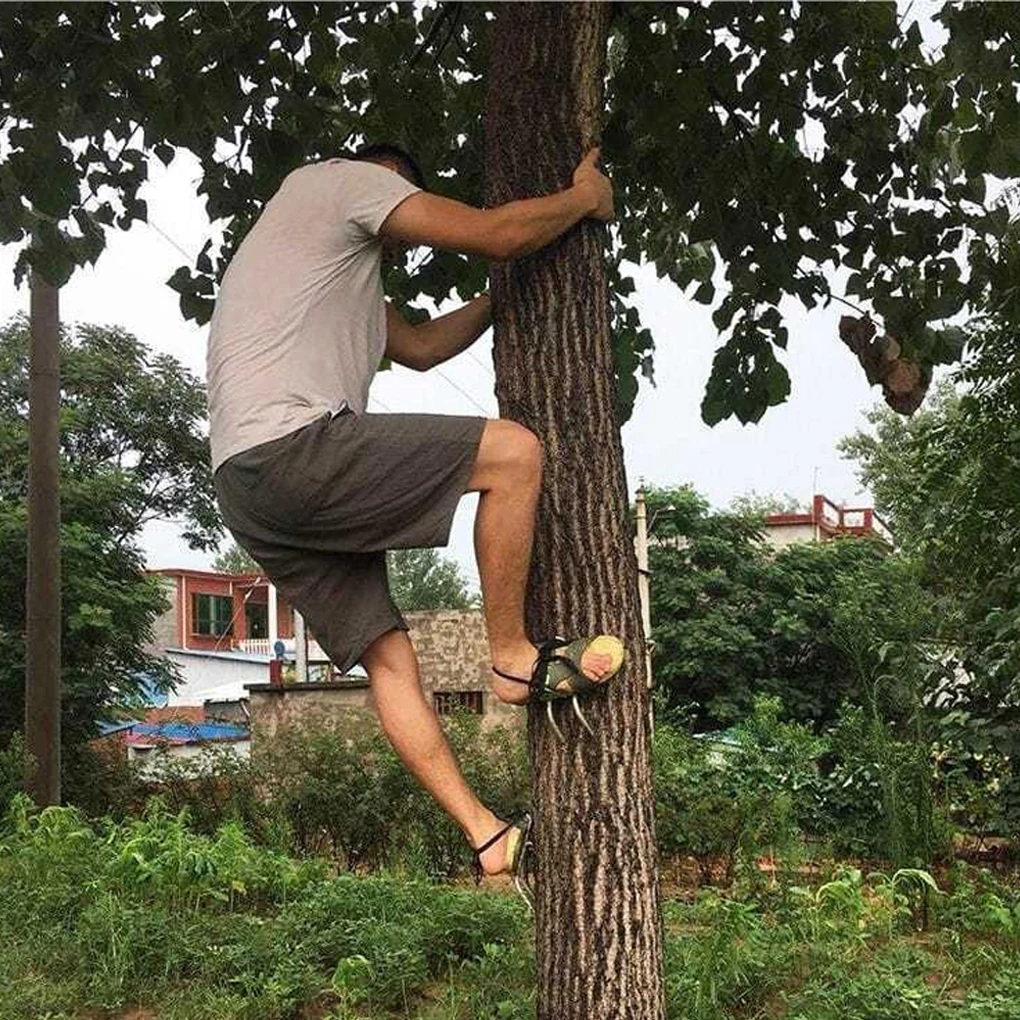 나무 등반 도구, 사냥용 신발용 나무 등반 스파이크, 간편한 나무 등반, 과일 수확 관찰 도구 액세서리