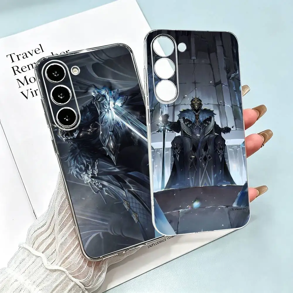 II Capitano Genshin  Clear Soft Silicone Phone Case for Samsung Galaxy A71, A70, A30，A52, A51, A40,