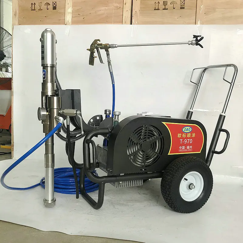 T-970 Electric Hydraulic High Pressure Brushless Motor 3600PSI  Airless Putty Painting Sprayer for Paint/Putty/Water