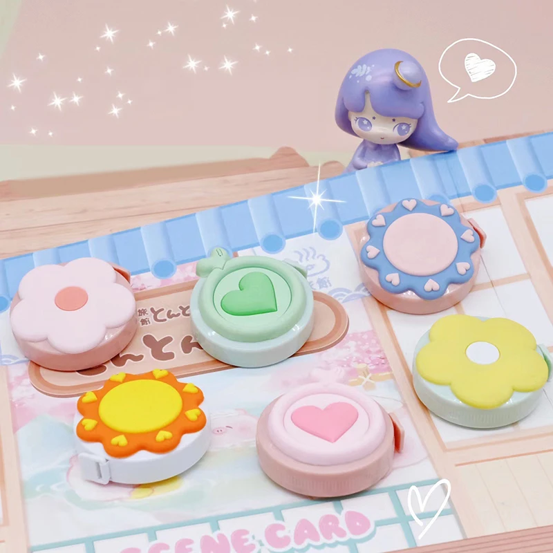 Macarone Mini Tape Measure Portable Small Tape Measuring Bust Hip Waist Soft Leather Ruler Retractable Round Tape Measure