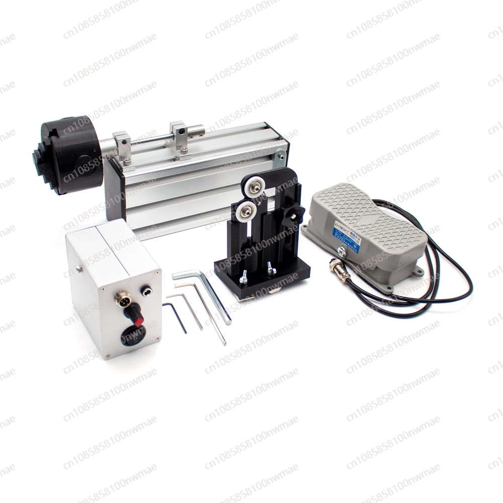 

Portable Fishing Rod Winding Machine Epoxy Resin Rotating Gluing Tool Fishing Rod Building Elctric-Drive Machine + Foot Switch