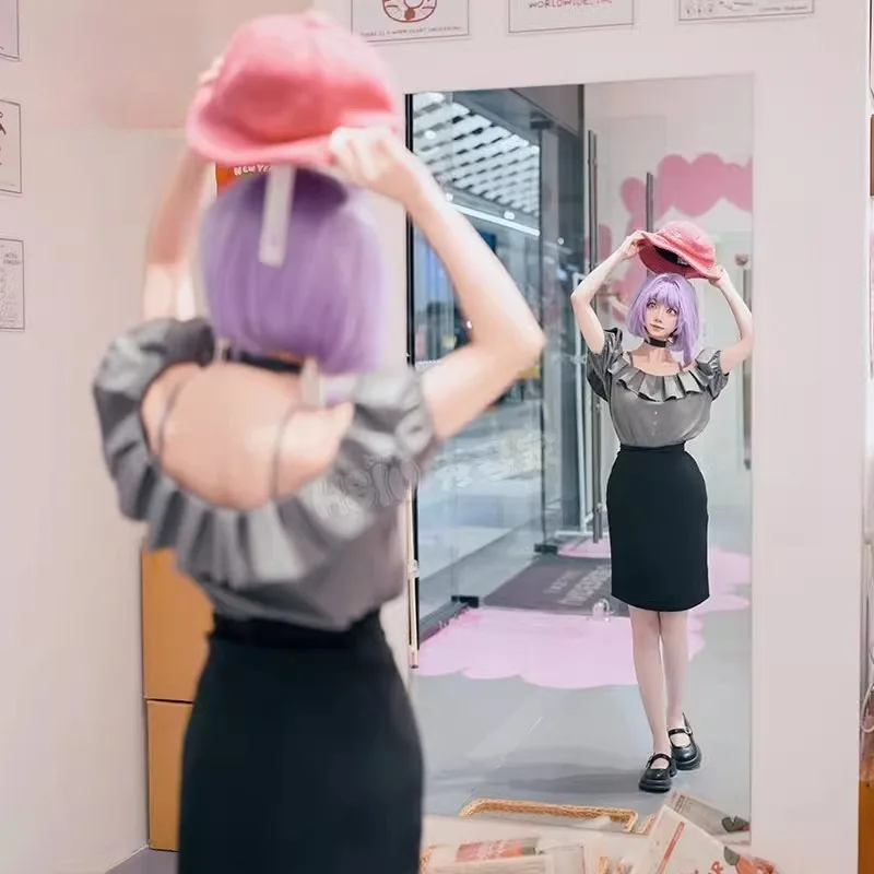 Anime Amoris Cosplay Costume Nyamu Yūtenji Kirei-kei Dress Top Skirt Necklace Wig Suit for Women Carnival Party Daily Clothes