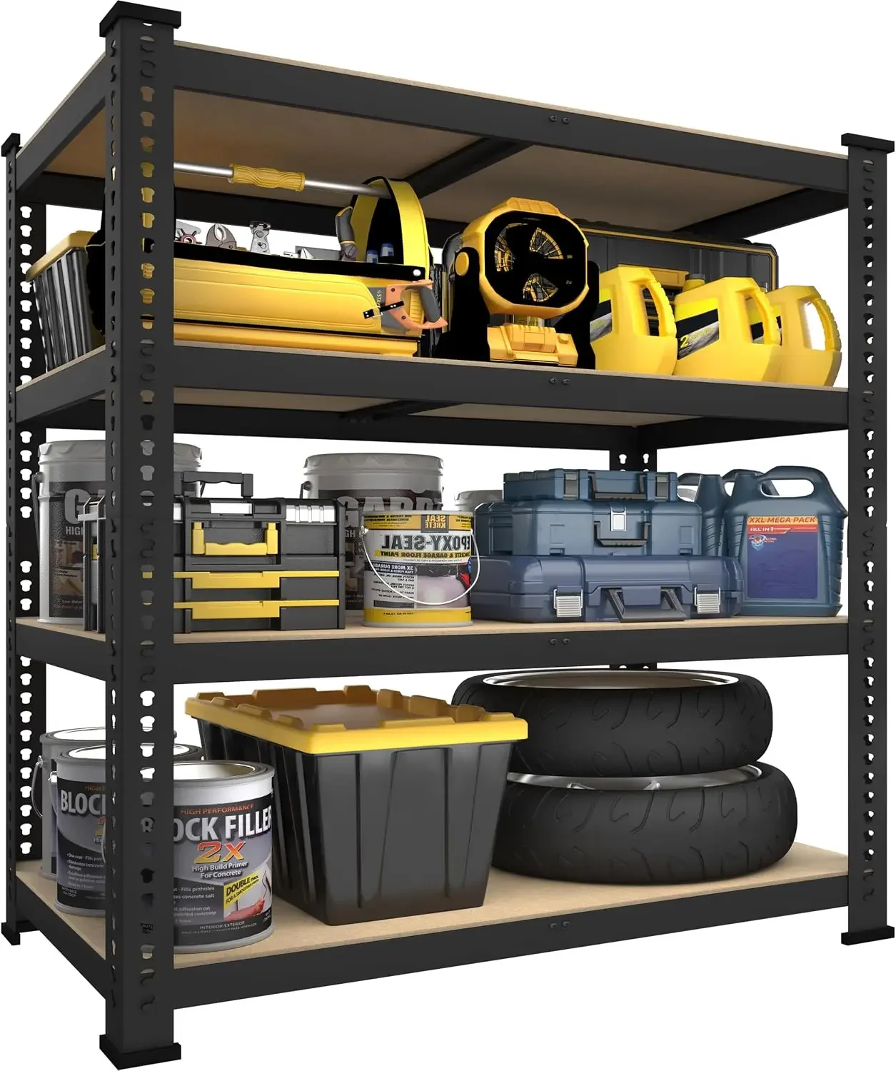 4-Tier Heavy Duty Garage Shelving Unit, 40