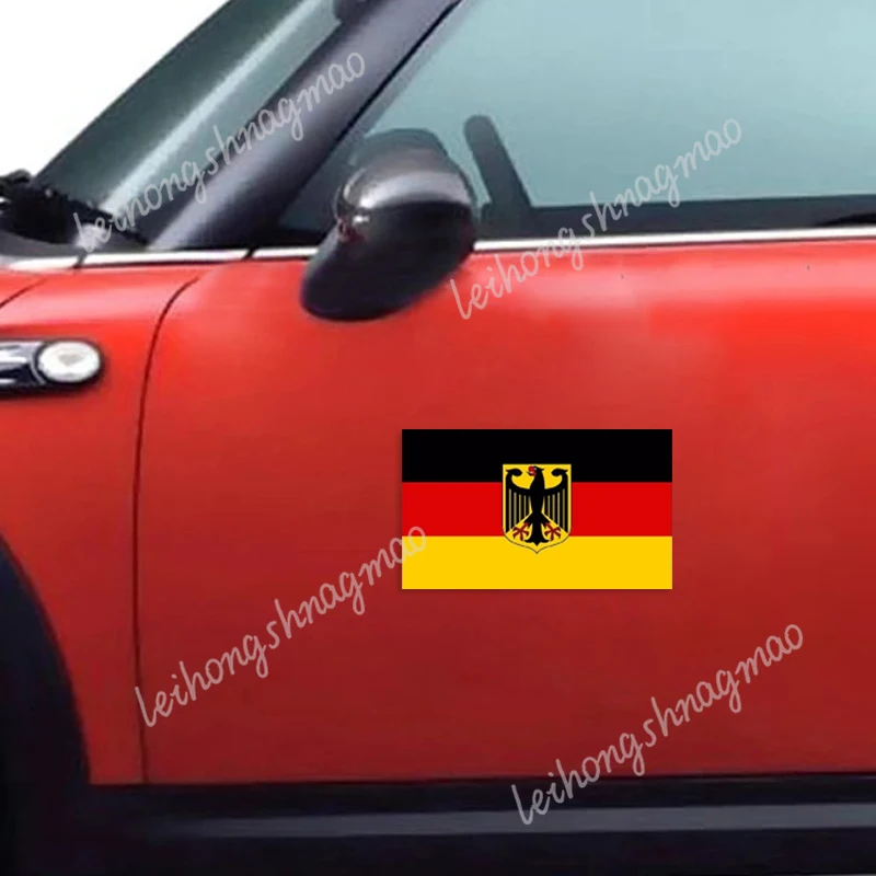 العلم الألماني شعار الذراع النسر ملصقات السيارات الكمبيوتر المحمول شخصية تعديل سيارة مقاوم للماء تغطية الخدش ملصقات الفينيل #4
