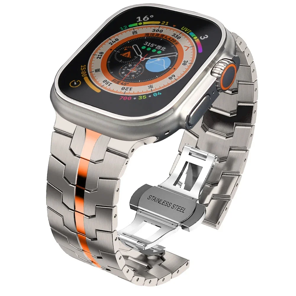 Metallarmband für Apple Watch 45mm Ultra 49mm 41mm 40mm 44mm 46mm Edelstahlarmband für iWatch Serie 10 9 42mm