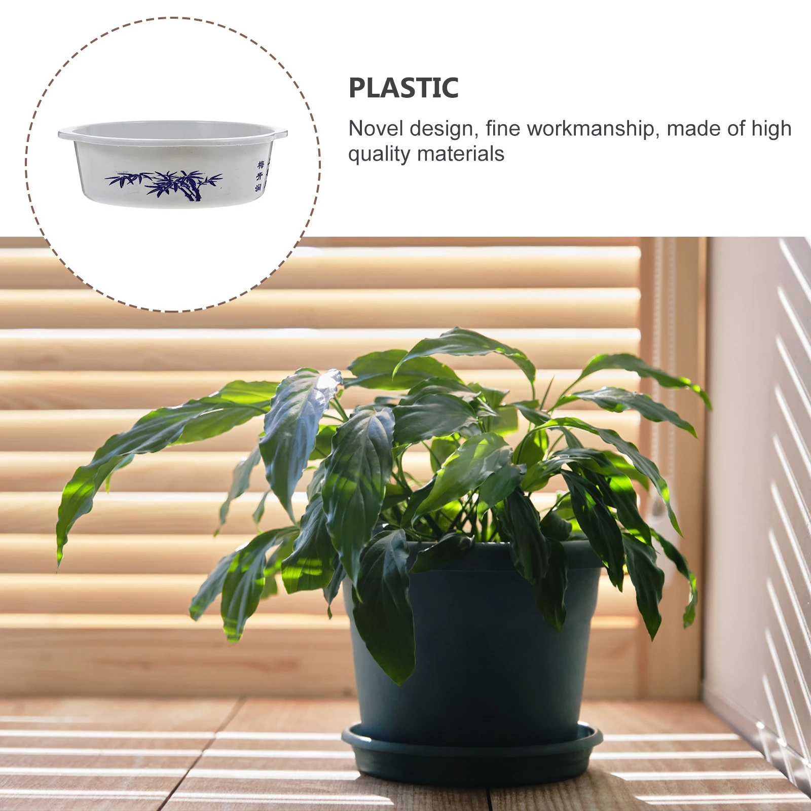 

10pcs Plastic Flowerpot Plants Round Hydroponic Plants Pot for Garden Yard Water Storage Round Plant Pot Basin