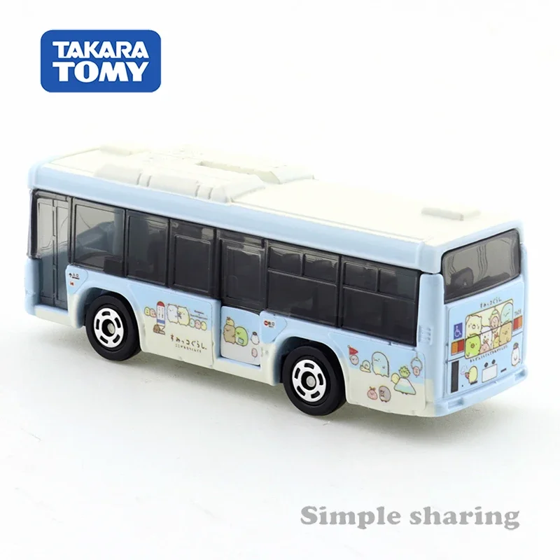 Takara Tomy Tomica No.112 Isuzu Erga Sumikko Gurashi Rinko Bus Alloy Vehicle Diecast Metal  Model Kids Xmas Gift Toys for Boys