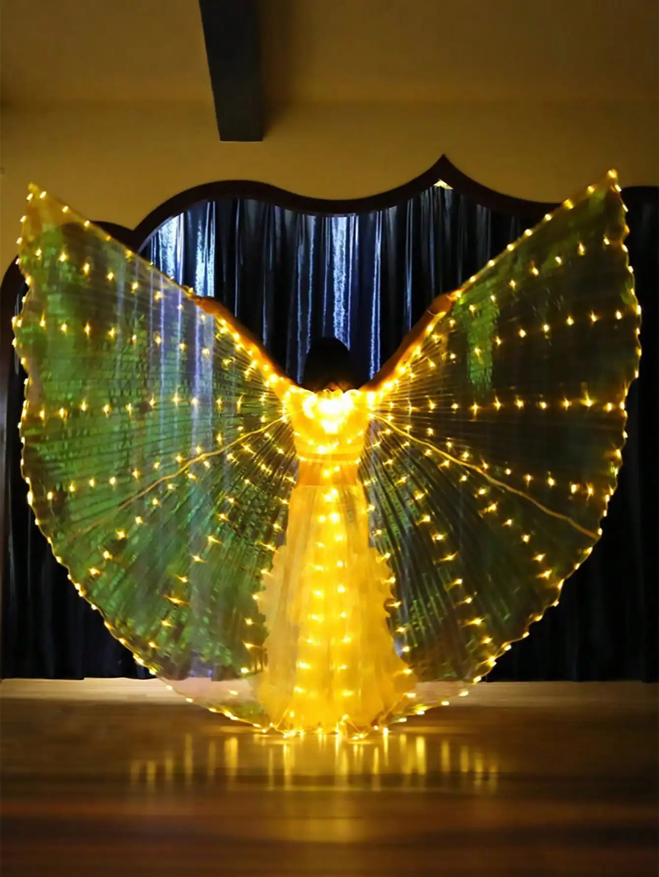 1 Led Light That Can Light up Colorful Glowing Wings, Capes, Colorful Stage Performances, Luminous Decorations, Costume Accessories, Holiday Celebration Gifts, Belly Dance Stage Decorations, Holiday Party Decorations, Room Decorations, Home Decorations, Themed Party Decorations, Valentine's Day Decorations, Suitable for Christmas and Easter Campus Festivals, Carnival Costume Performances