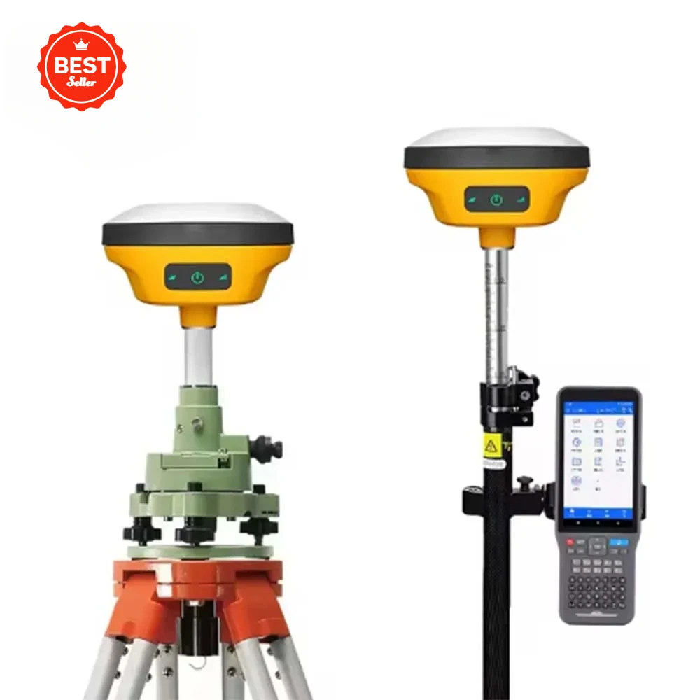 V200 Precision RTK GNSS GPS Base and Rover and Surveying Instrument, Full Band, Fixed Fast,1408 Channels