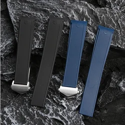 Rubber Silicone Watch Strap Waterproof Bracelet Watchband for TAG HEUER AQUARACER 300 WAY201B Watchchain 22mm