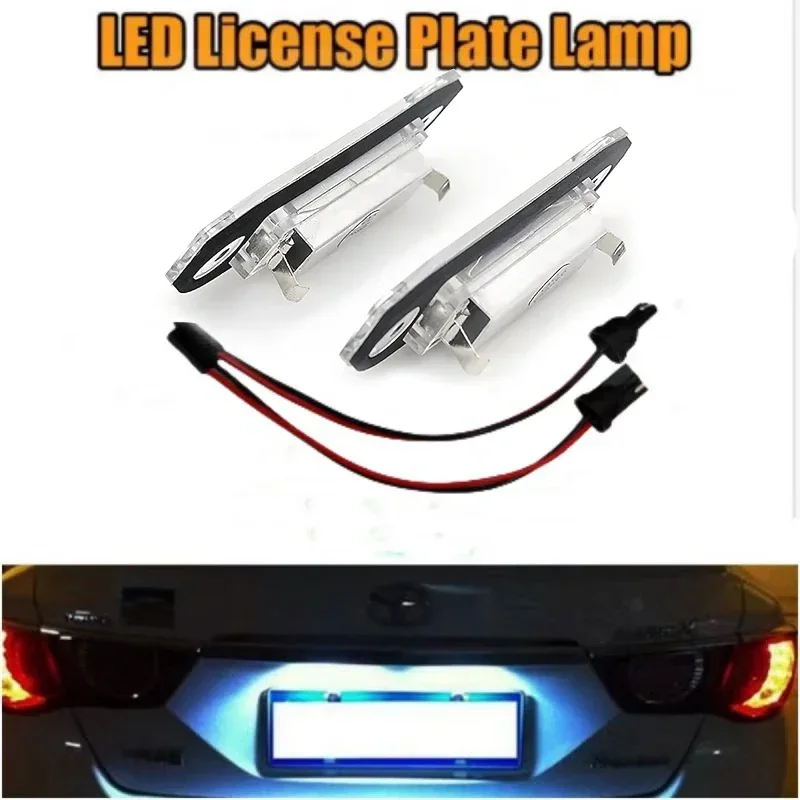 

For Volvo S80 2004-2014 2015 XC90 S40 V60 XC60 S60 C70 V50 XC70 V70 White Canbus ANGRONG 2x LED License Number Plate Light Lamps
