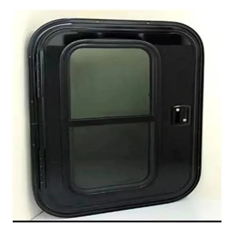 رائجة البيع RV دمعة مقطورة الباب 620*950 مللي متر سبائك الألومنيوم باب التخييم مع نافذة رفع