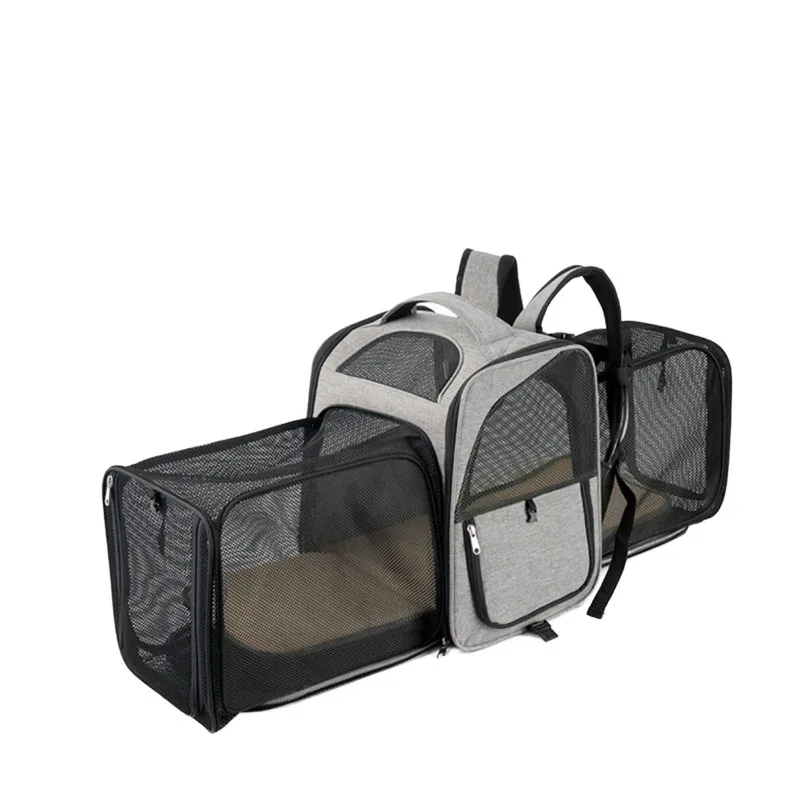 

Stock Storage Pet Carrier Backpack for Dogs Travel Carry Transport Shoulders Bag Breathable Large Capacity Expandable Bag