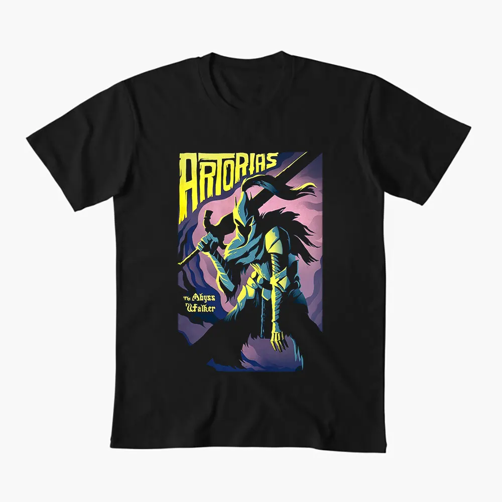 Wolf Knight Artorias The Abysswalker Gift T-shirt 0604 Dark Souls Graphic clothes Retro Bloodborne Game Tee US size Tops S-6XL