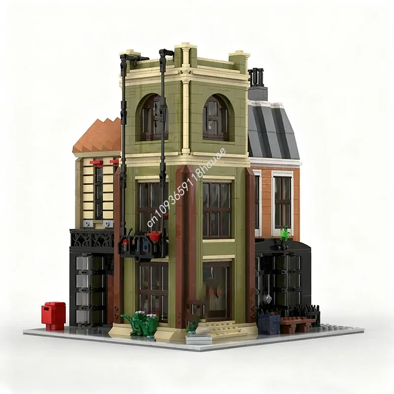 2854 個 MOC オフィス宝石商ペットショップモジュラービルディングモデルブロック建築組み立て教育クリエイティブおもちゃクリスマスギフト