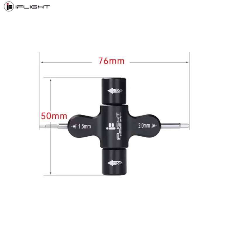 Chave quádrupla iflight m3 m5, ferramenta de rolamento unidirecional embutida, chave de parafuso de porca, ferramenta de motor de hélice de liberação rápida para drone fpv