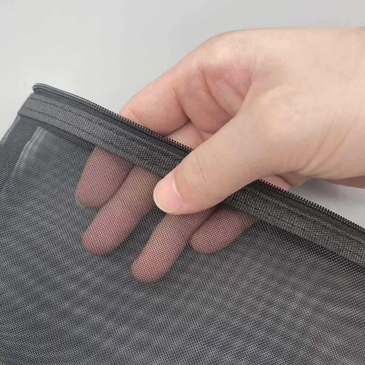 A6 Mesh Zipper Pouch Document Bag Waterproof Zip File Folders School Office Supplies Pencil Case Storage Bags