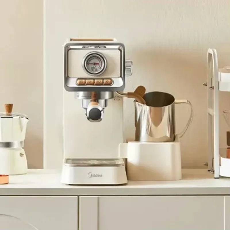 

[Горячие продукты] Бытовая маленькая итальянская кофемашина, новый стиль, полуавтоматическая портативная кофеварка для эспрессо