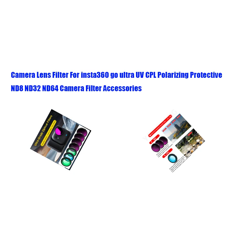 Camera Lens Filter For insta360 go ultra UV CPL Polarizing Protective ND8 ND32 ND64 Camera Filter Accessories