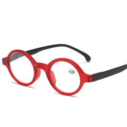 Sighttoo Vintage Round Frame Reading Glasses For Women's Light Eyeglasses For Men Diopters +1+1.5+2+2.5